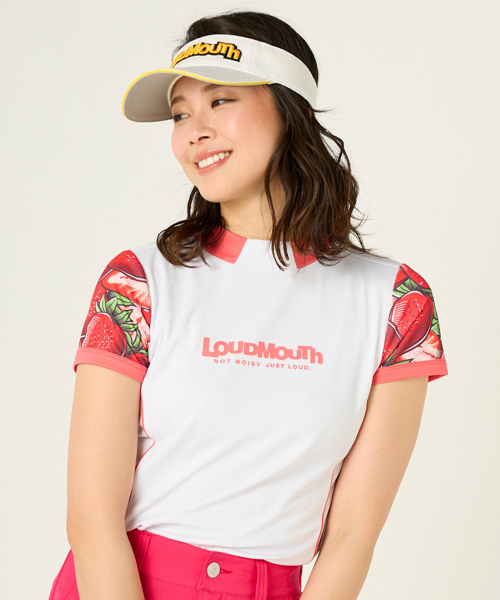 ECOスムース素材 モックネック 半袖シャツ 763659