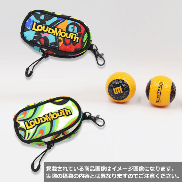 【B】ラウドマウス レディース 福袋 / ハッピーバッグ (アパレル2枚 + ソックス1枚 + キャップ + ヘッドカバー4個 + マスク + ボールポーチ + ボール2球 )