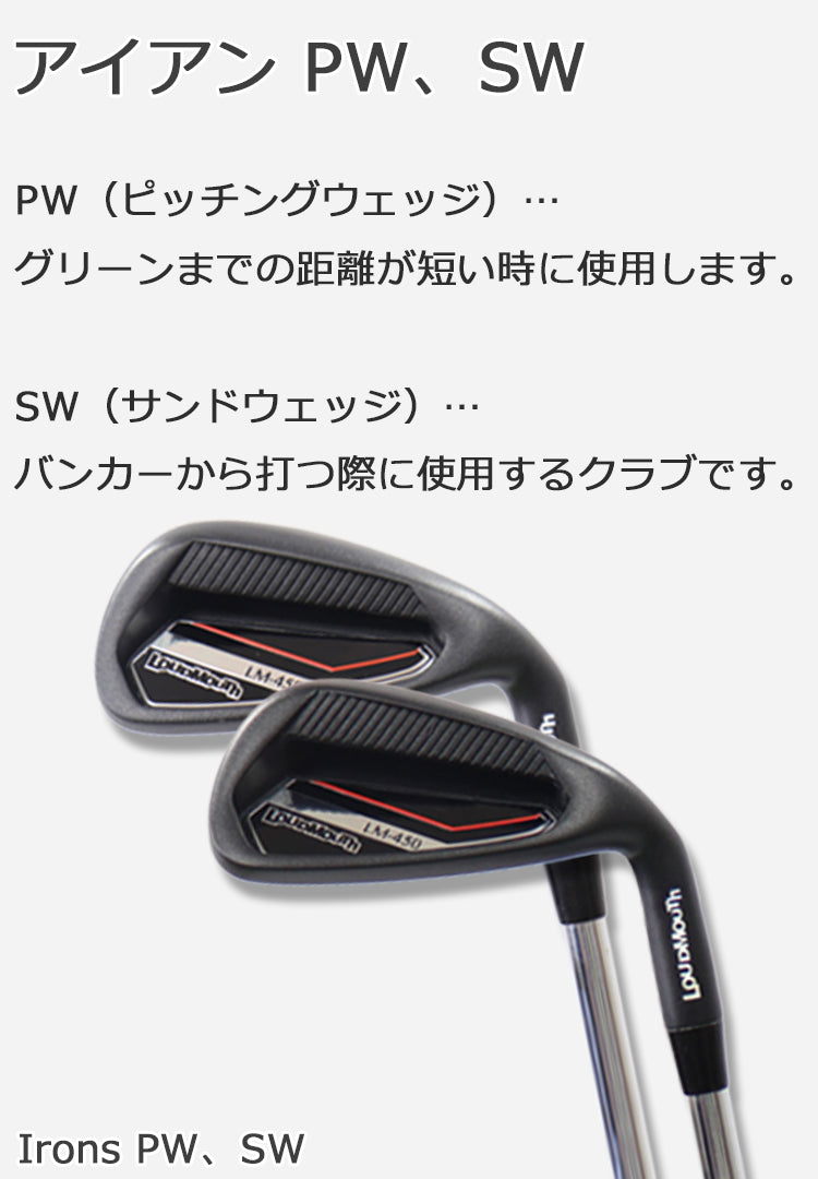ラウドマウス ゴルフ クラブセット メンズ 15点 フル セット